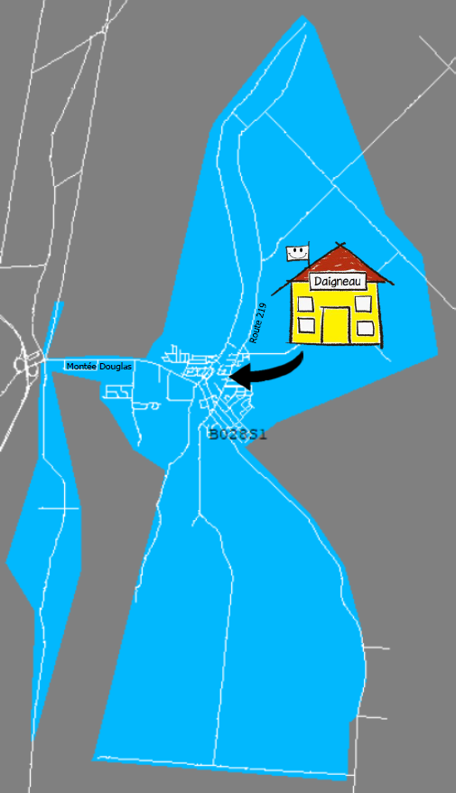 Le territoire de l’école Daigneau comprend les municipalités de Napierville et de Saint-Cyprien-de-Napierville.